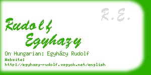 rudolf egyhazy business card